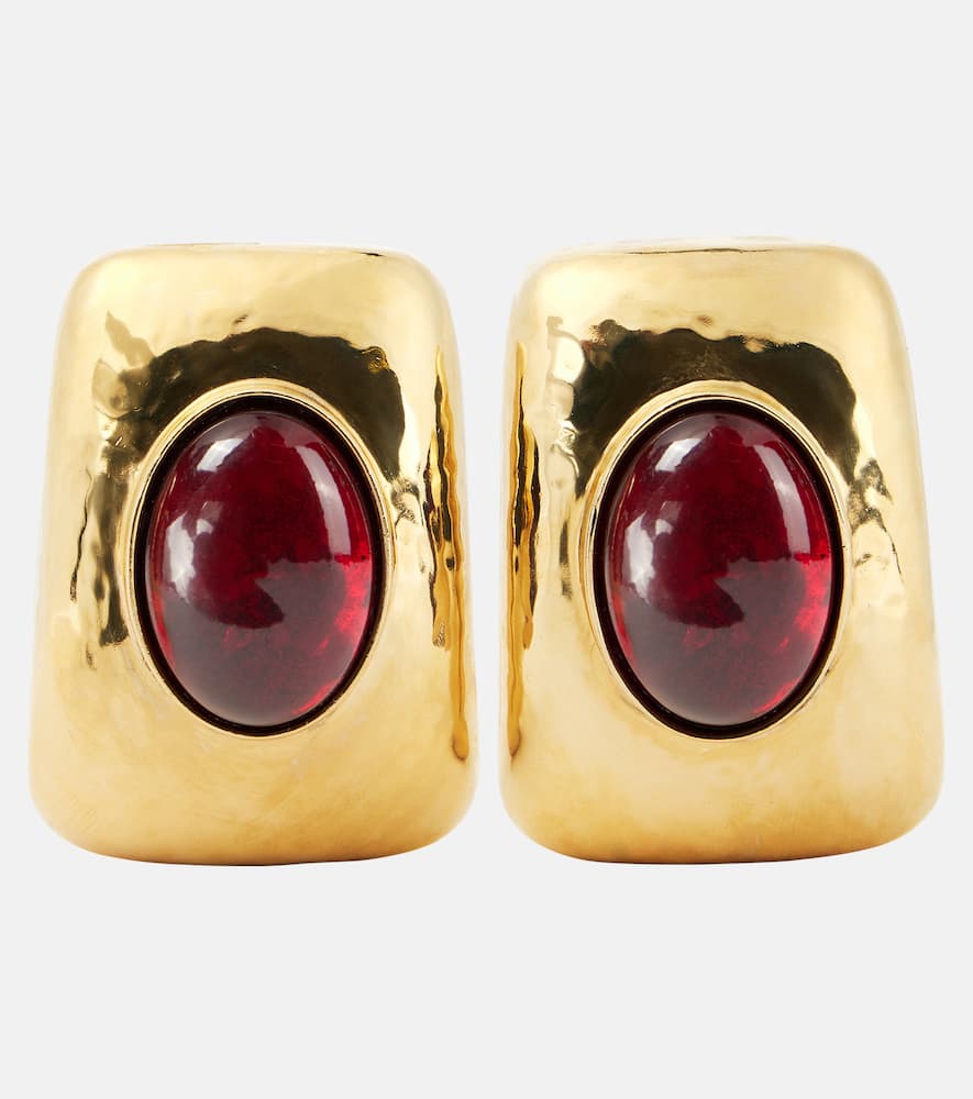 Embellished clip-on earrings