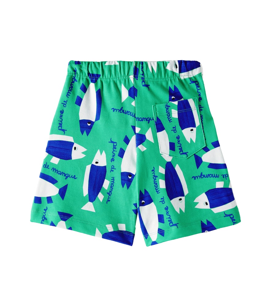 Fabula Printed Cotton-blend Bermuda Shorts In Est Peixe De Mangue Verde