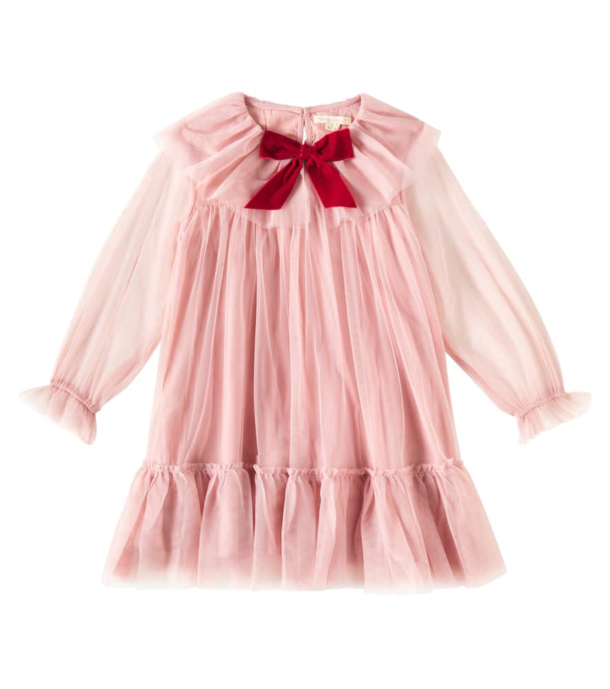 KONGES SLOJD KONGES SLØJD BOW-DETAIL TULLE DRESS