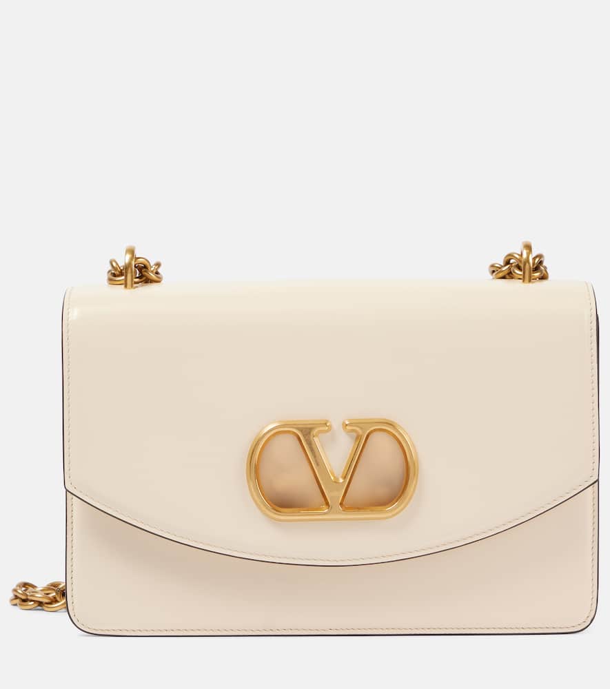 Valentino Womens Vain Small Chain-strap Leather Shoulder Bag Butter White In Beige