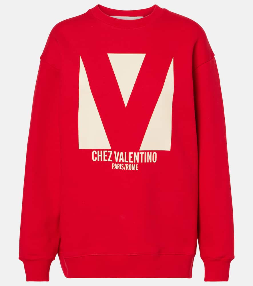 Printed cotton jersey sweatshirt