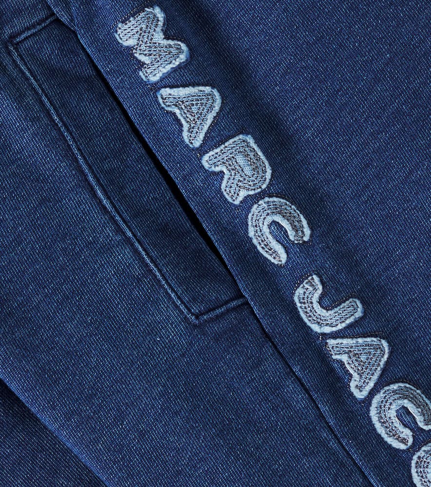Marc Jacobs Cotton Jersey Bermuda Shorts In Blue
