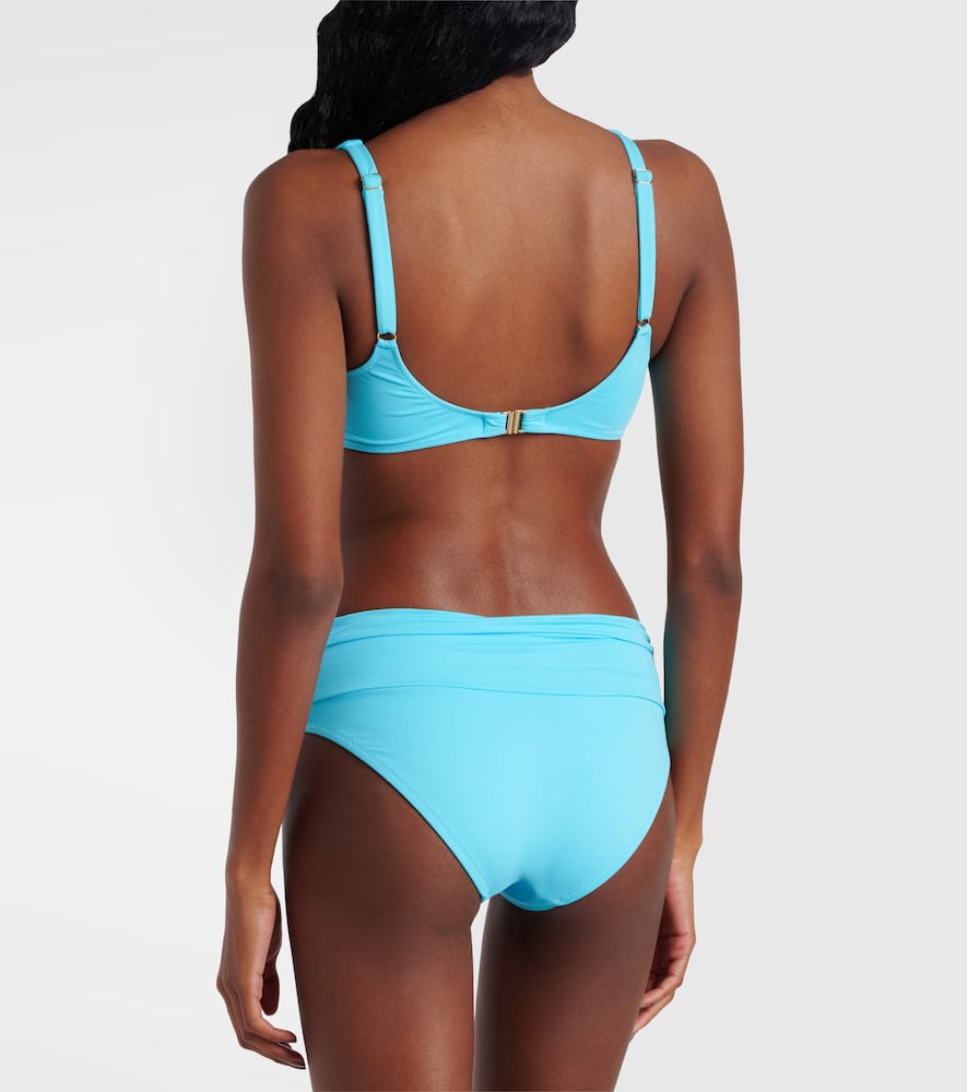 Melissa Odabash Bel Air Embellished Bikini Top In Blue