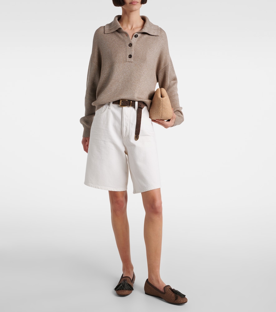  Agolde Agolde Indra Mid-rise Denim Shorts 