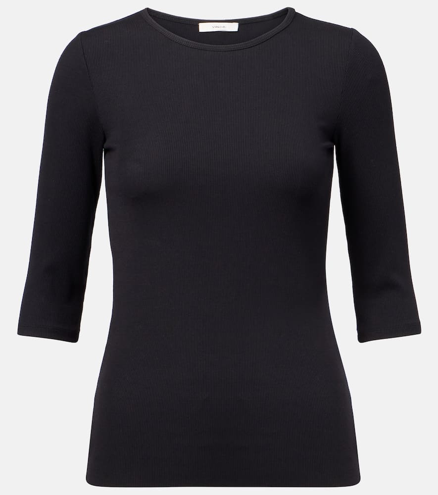 Ribbed-knit top
