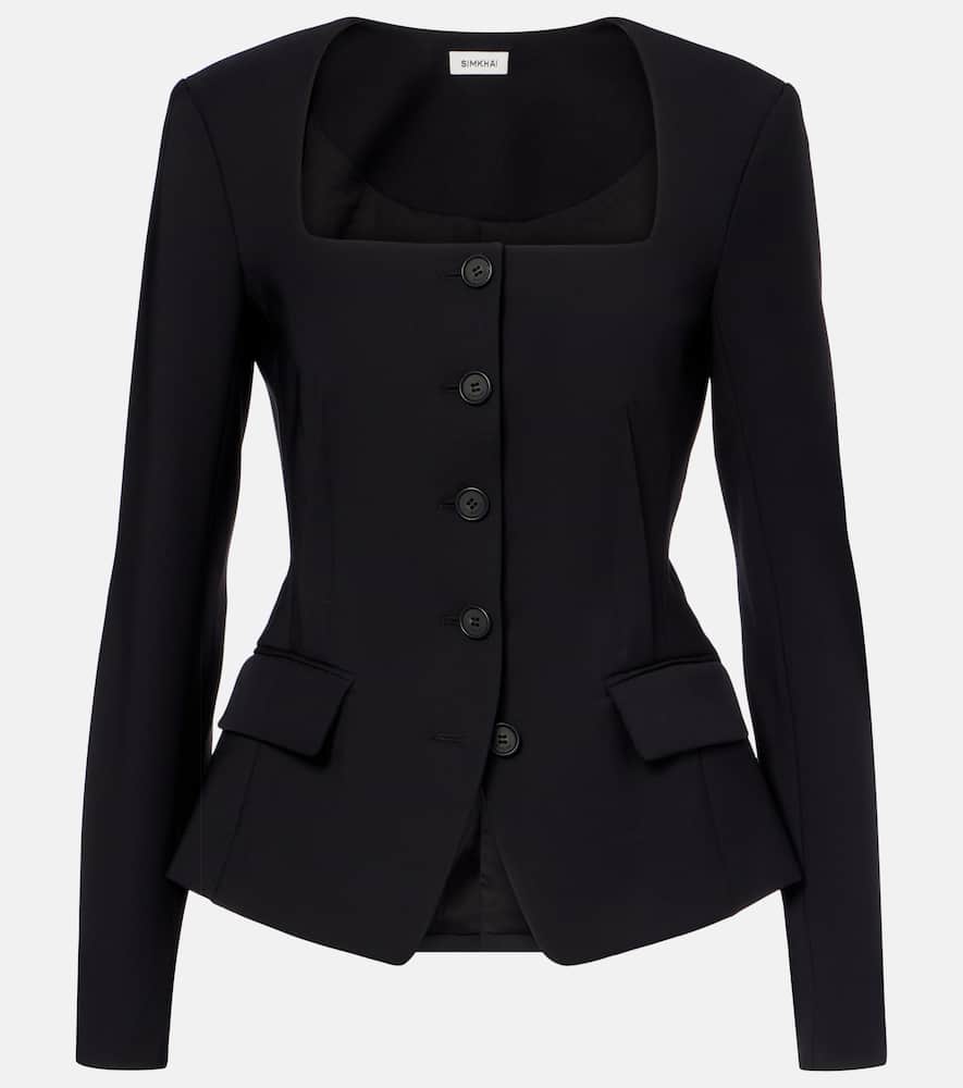 Marlowe crêpe blazer