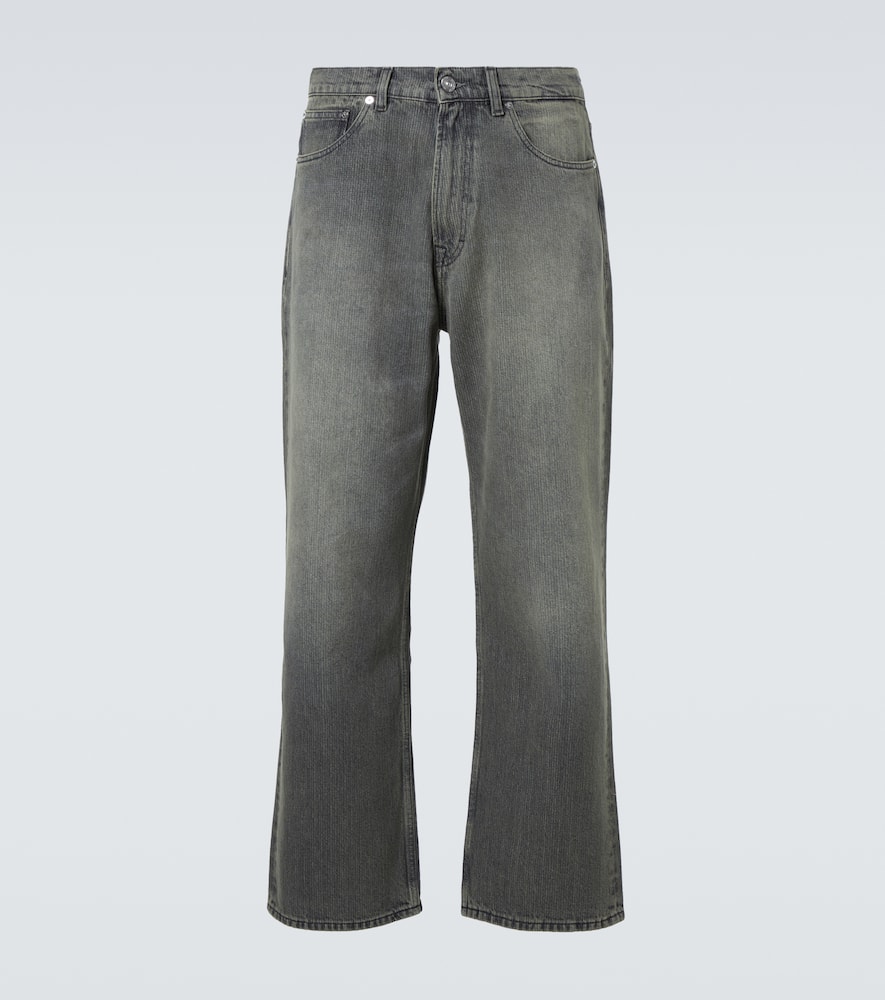 Our Legacy Third Cut Faded Straight Jeans In Grey