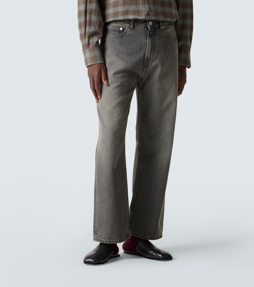Our Legacy Third Cut Faded Straight Jeans In Gray