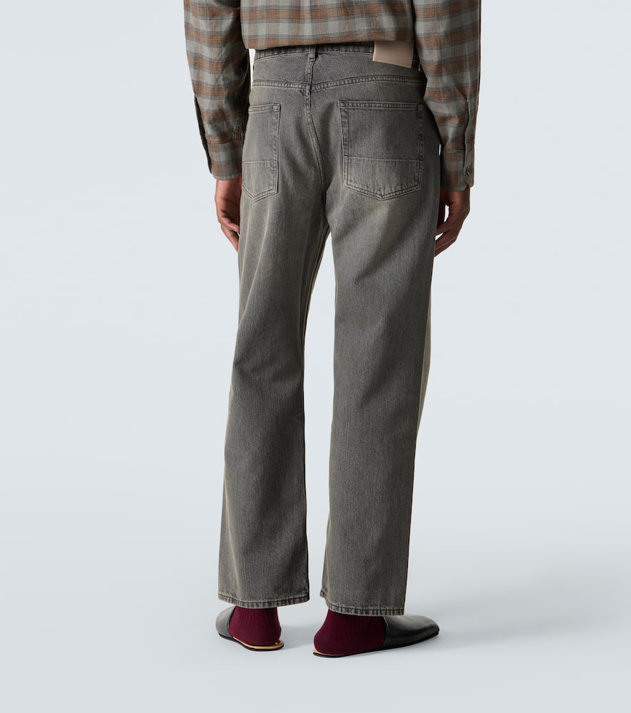 Our Legacy Third Cut Faded Straight Jeans In Gray