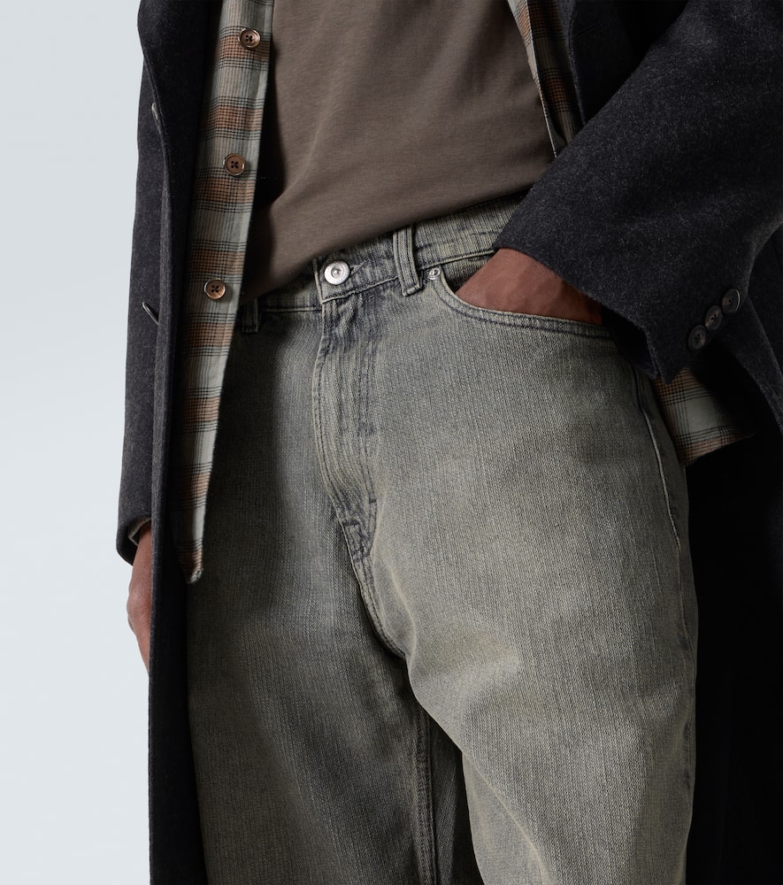 Our Legacy Third Cut Faded Straight Jeans In Gray