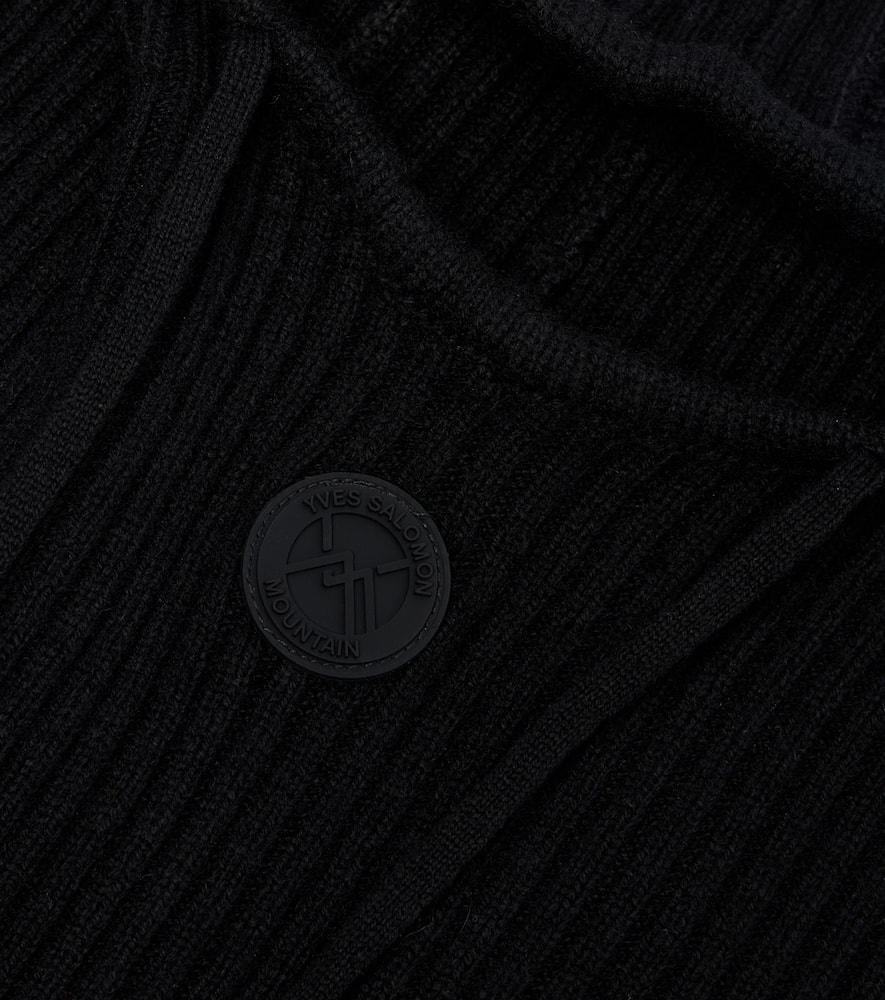 Yves Salomon Wool And Cashmere Hood In Black