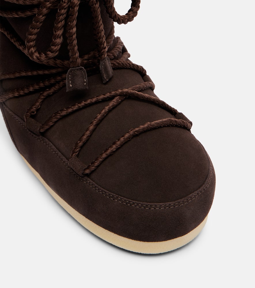 Moon Boot Evx Shearling-lined Suede Snow Boots In Brown