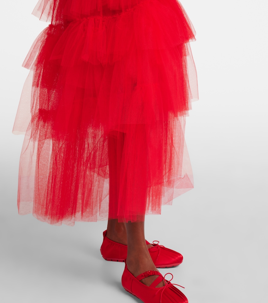 Tiered Tulle Midi