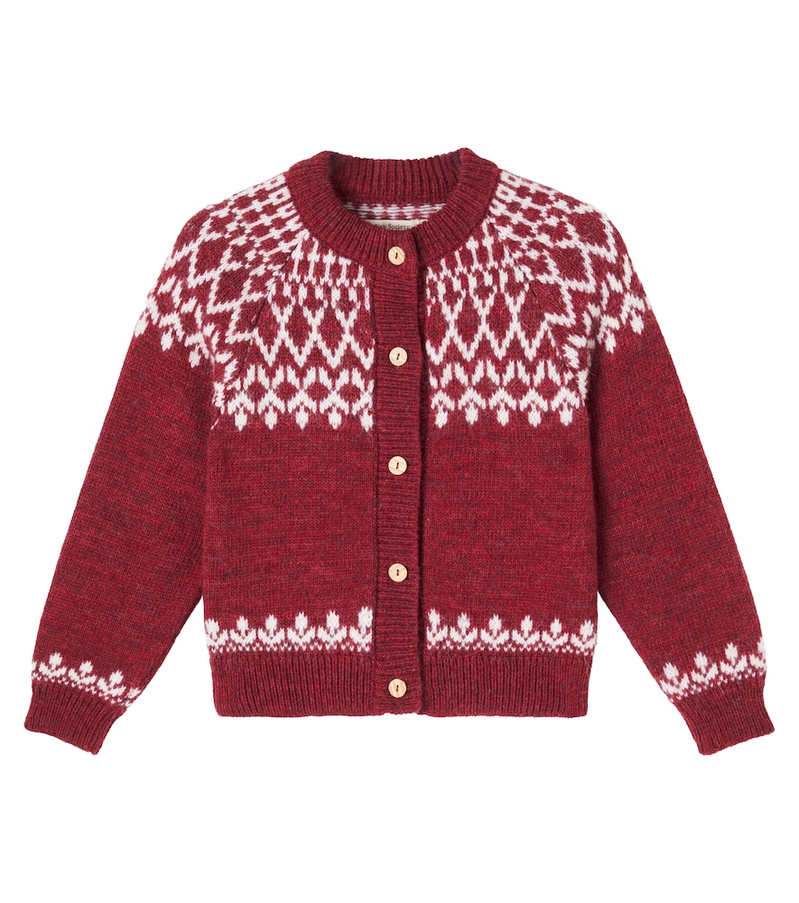 The New Society Burgundy Wendy Cardigan Y Size 14 - Mytheresa