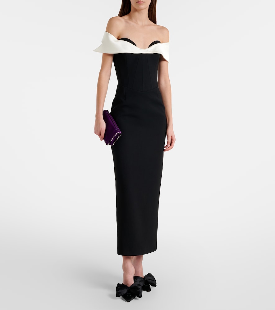The New Arrivals Ilkyaz Ozel Jacqueline off-shoulder midi dress