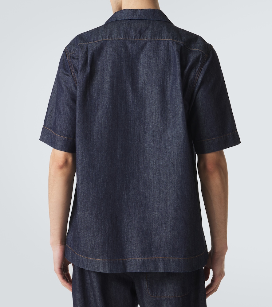  Dries Van Noten Dries Van Noten Camisa Bowling De Denim 