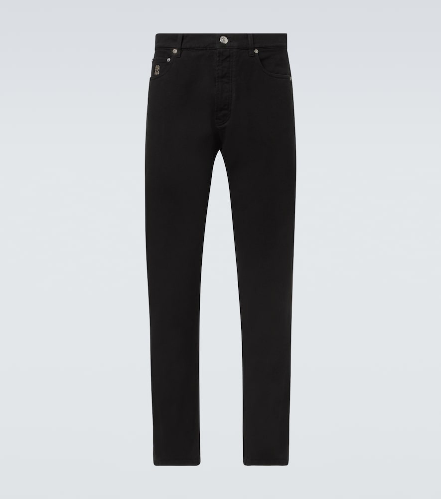 Brunello Cucinelli Men's Black Mid-Rise Straight Jeans UK Size 36 - Mytheresa