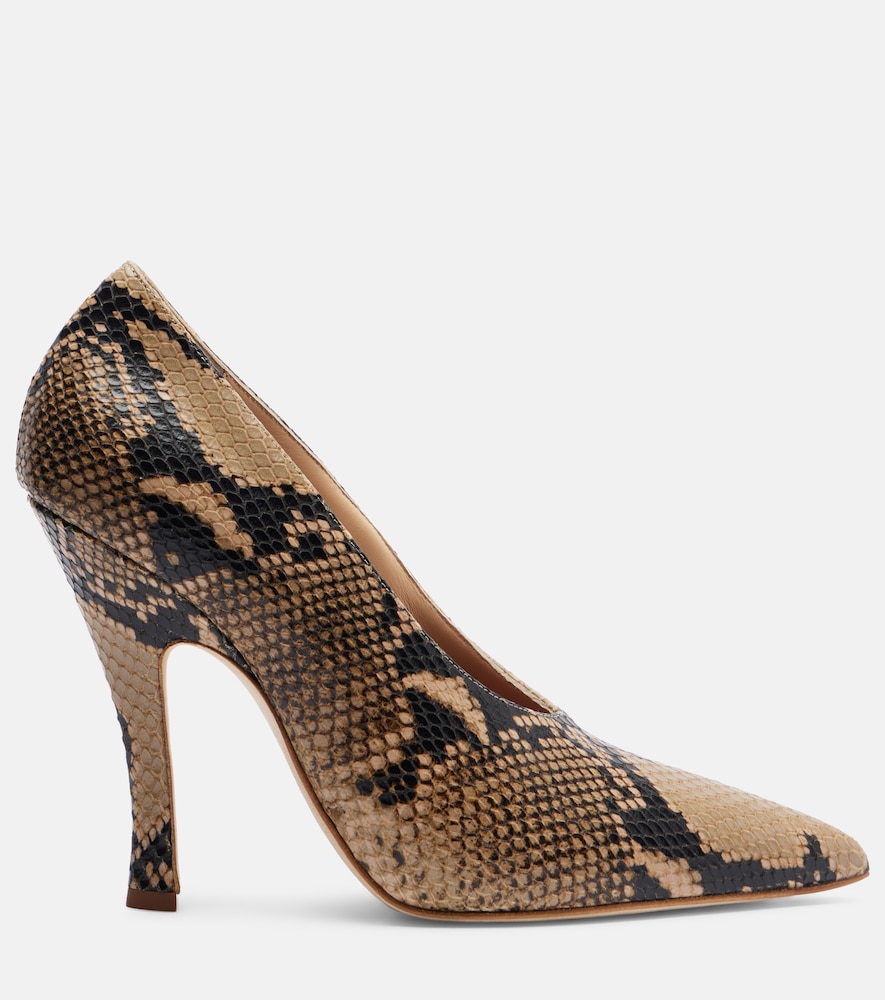 Magda Butrym Magda Butrym 115 Snake-effect Leather Pumps 
