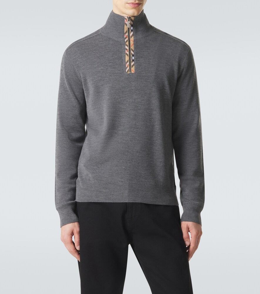  Burberry Burberry Wool Half-zip Sweater 