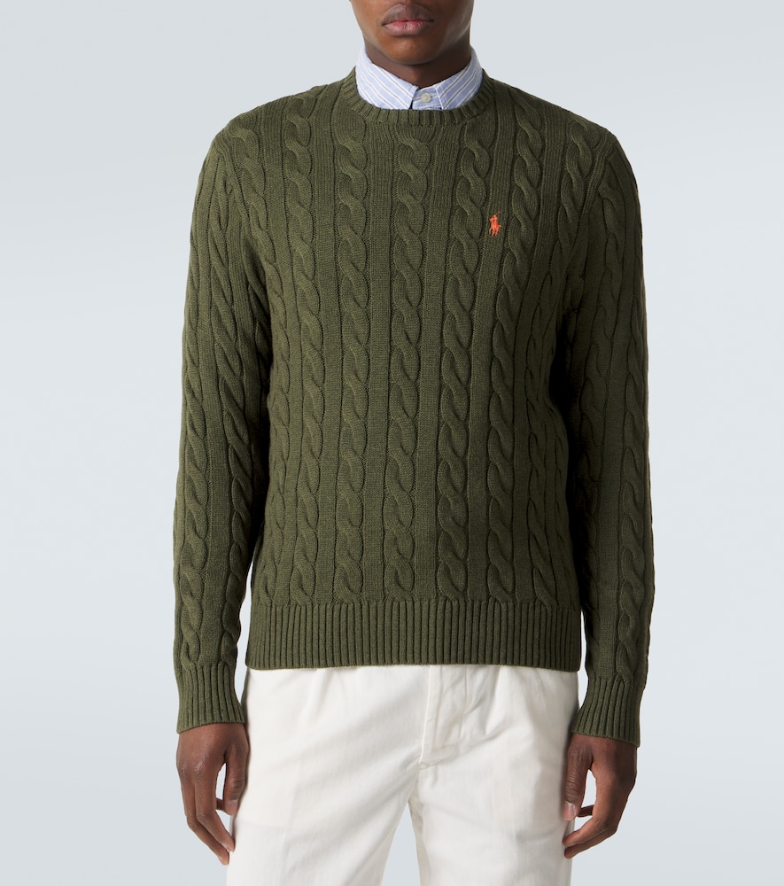 Cable-Knit Cotton Sweater
