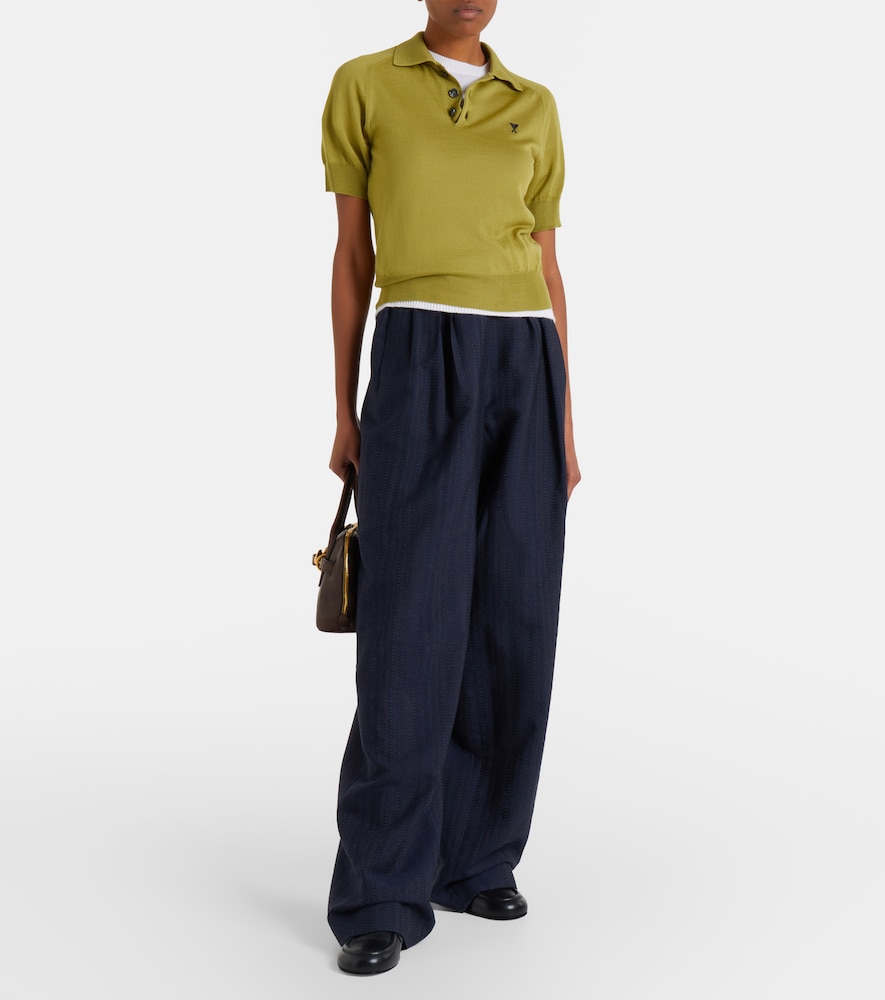  Ami Paris Ami Paris Polohemd Ami De Cœur Aus Wolle 