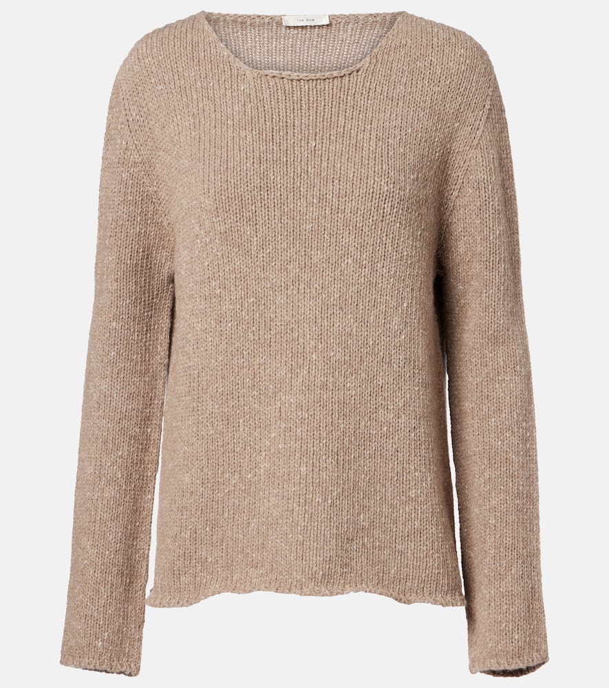 The Row Nitha Cashmere Sweater In Nude