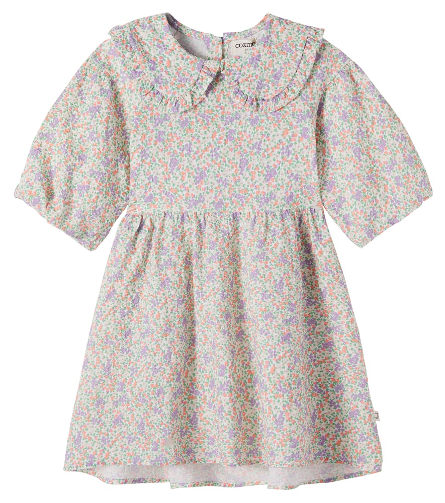 Cozmo Kids' Clove Floral Cotton Dress In Multi