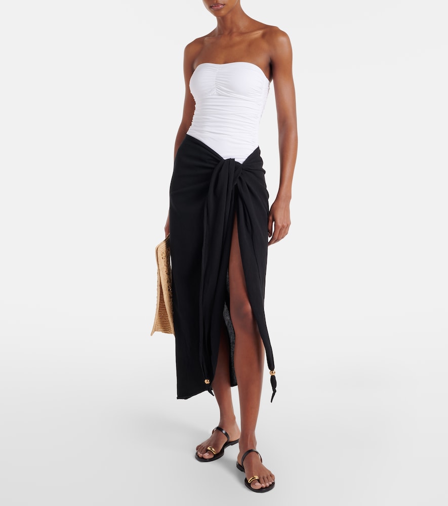  Melissa Odabash Melissa Odabash Pareo Winnie Aus Baumwolle Und Leinen 