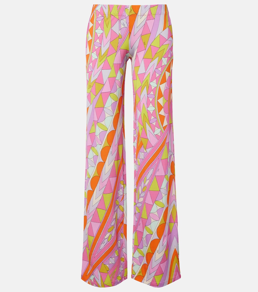 Pucci Manuba jersey satin wide-leg pants | Thumbnail 6 Pucci Manuba jersey satin wide-leg pants | Thumbnail 6