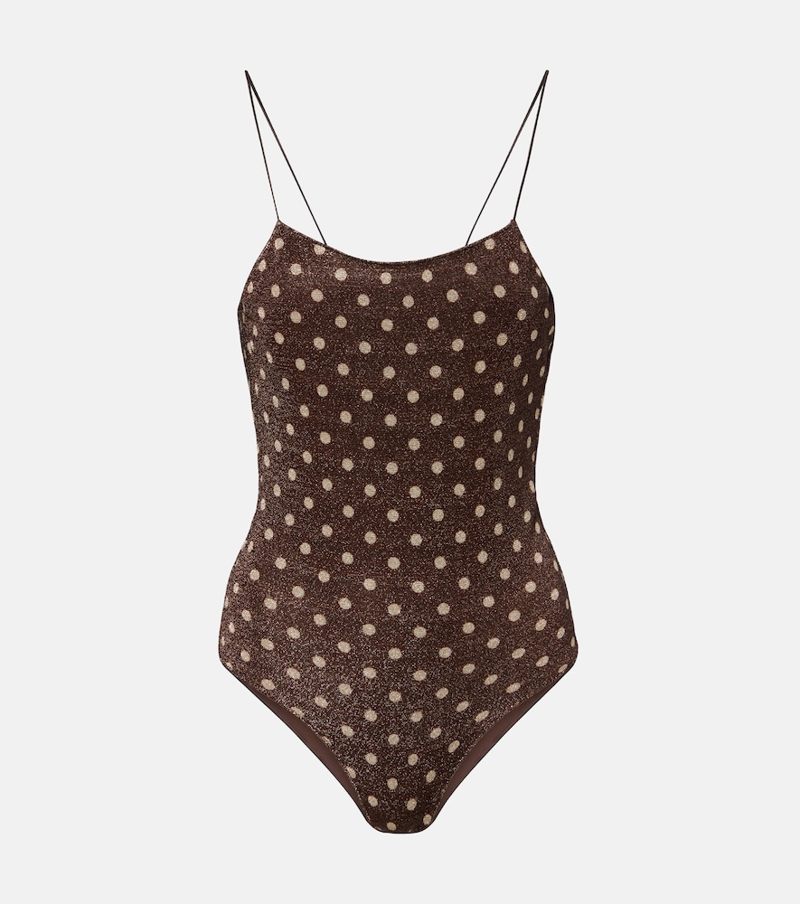 Oseree Oséree Lumière Swimsuit In Brown