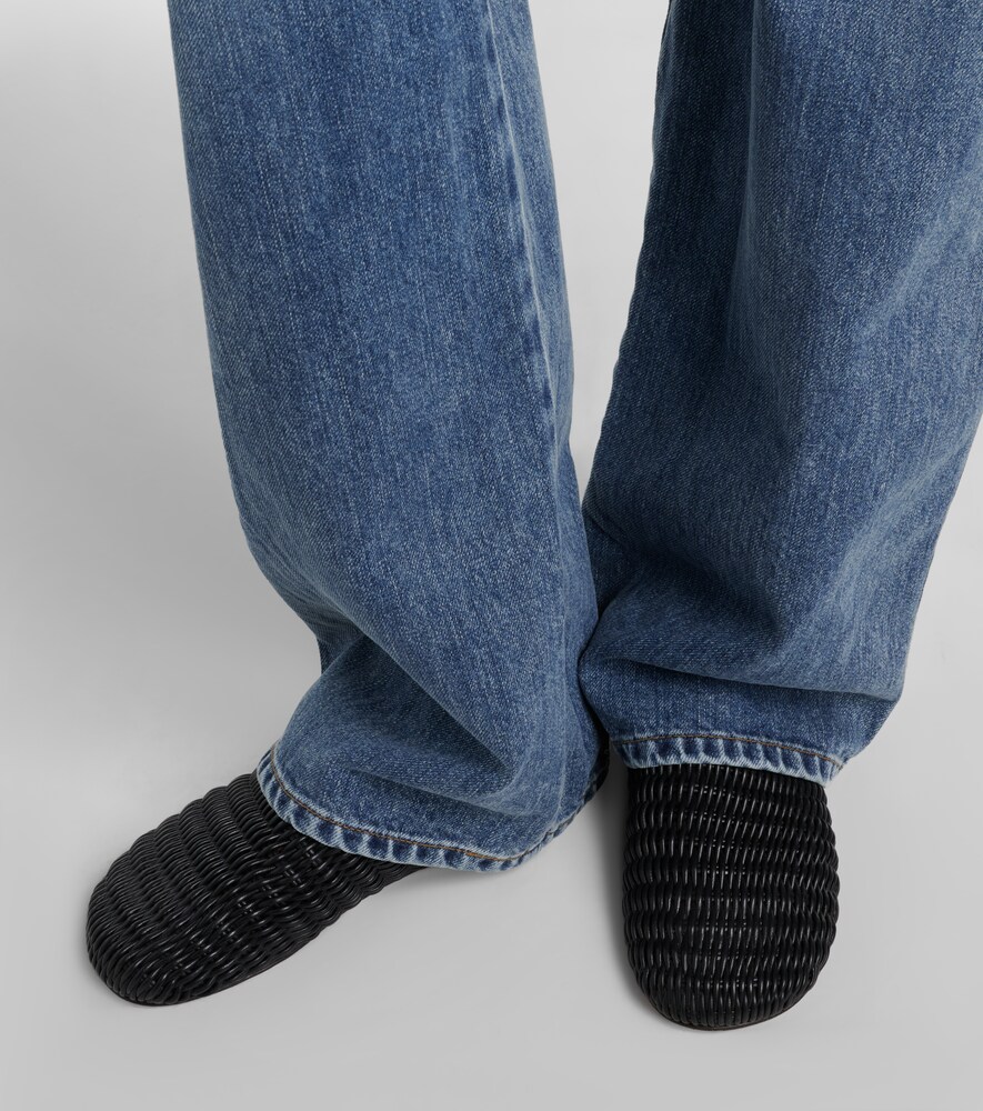 JW Anderson Babouche woven leather loafers