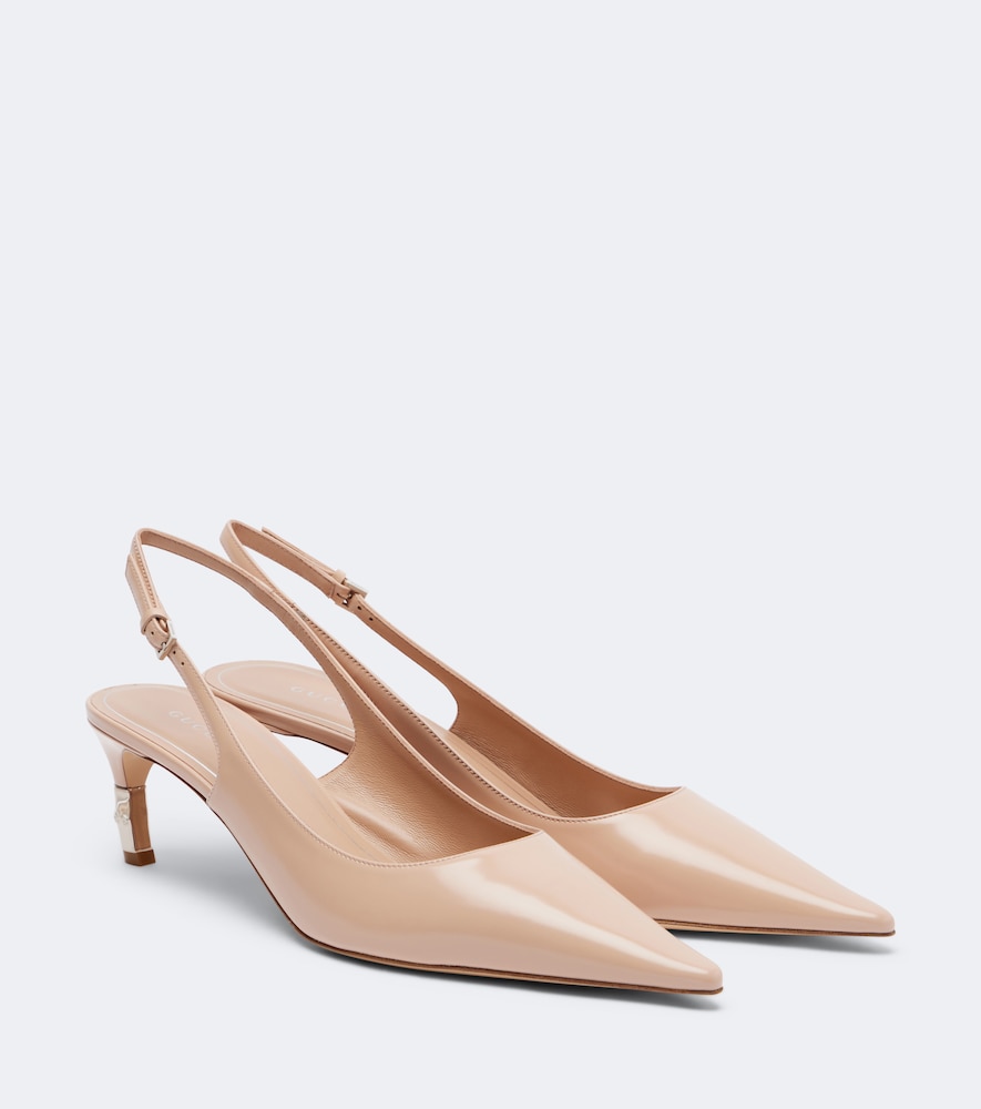 Slingback-Pumps Castello aus Leder