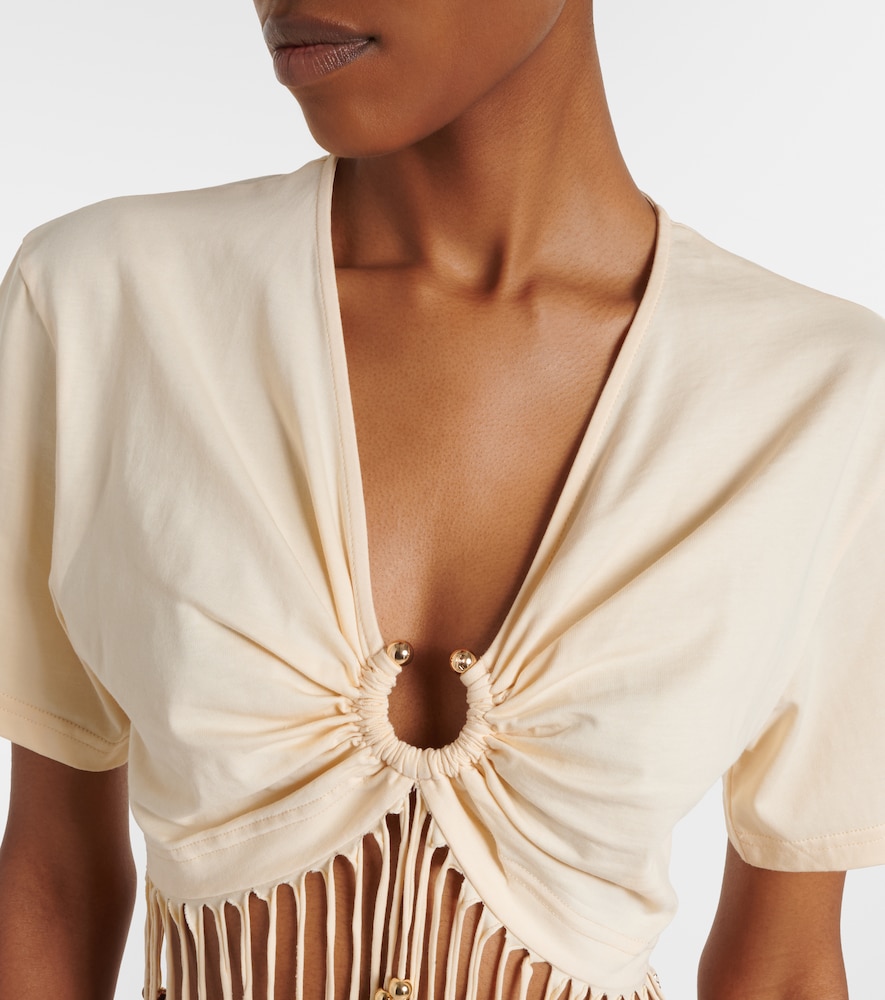 Cotton Jersey Crop Top