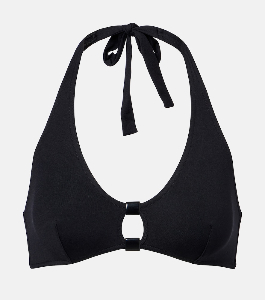 Top bikini Float con scollo all’americana