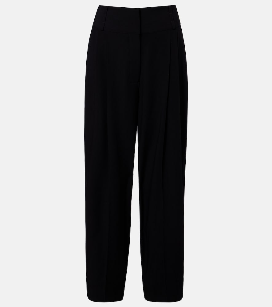 Toteme Pleated cotton wide-leg pants
