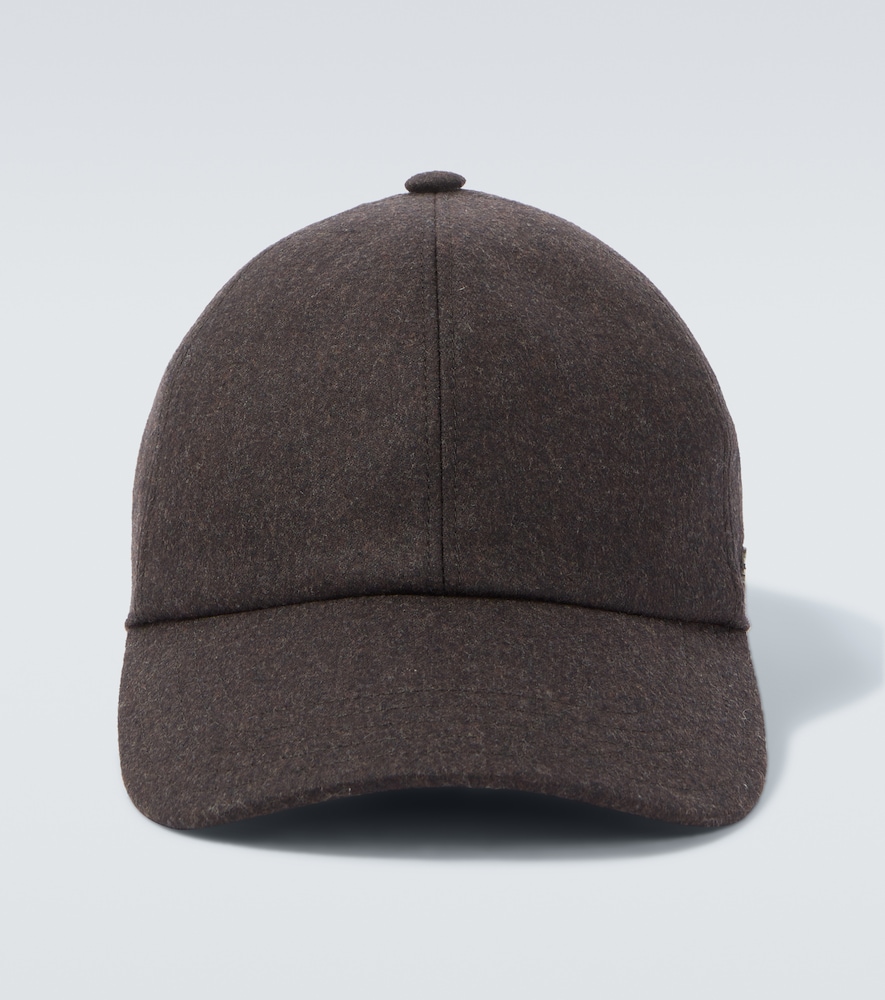 Agnona Men's Brown Wool Baseball Cap Medium - Mytheresa