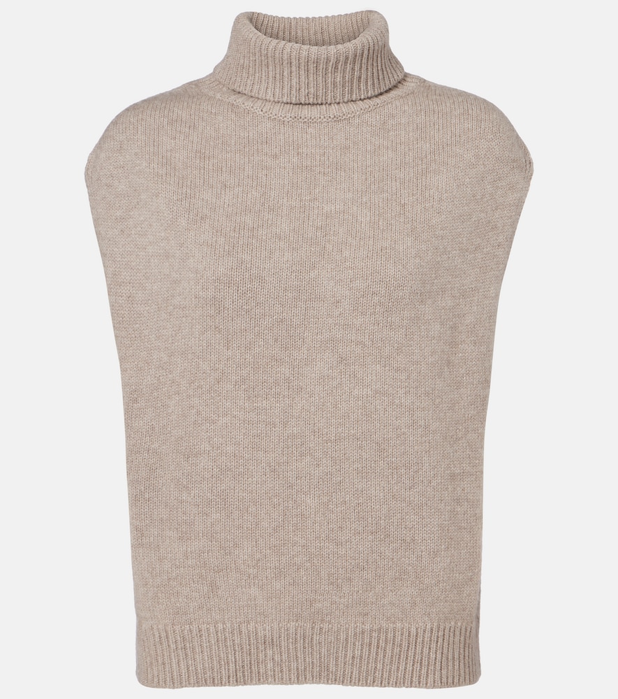 Jardin des Orangers Turtleneck wool and cashmere sweater vest