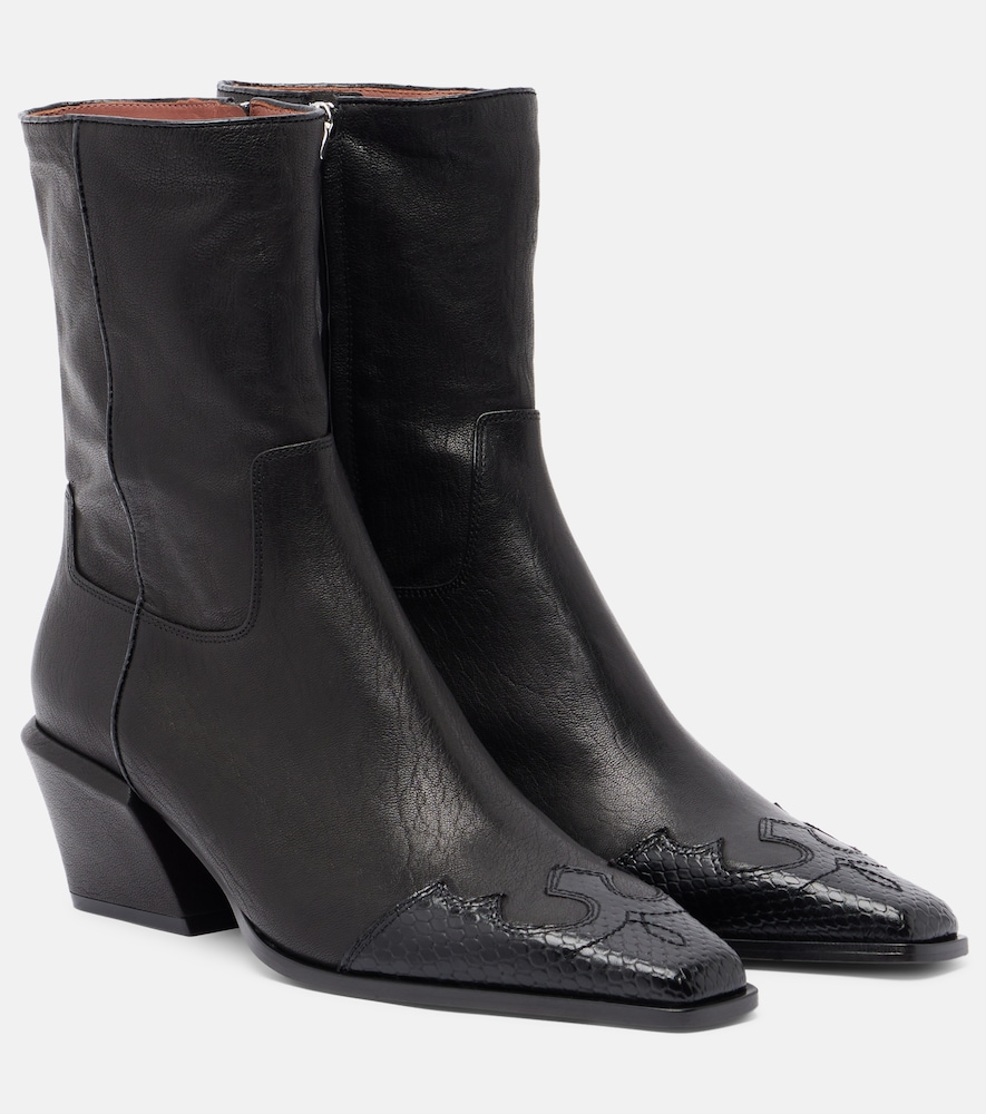 Stivali texani Bettina in pelle