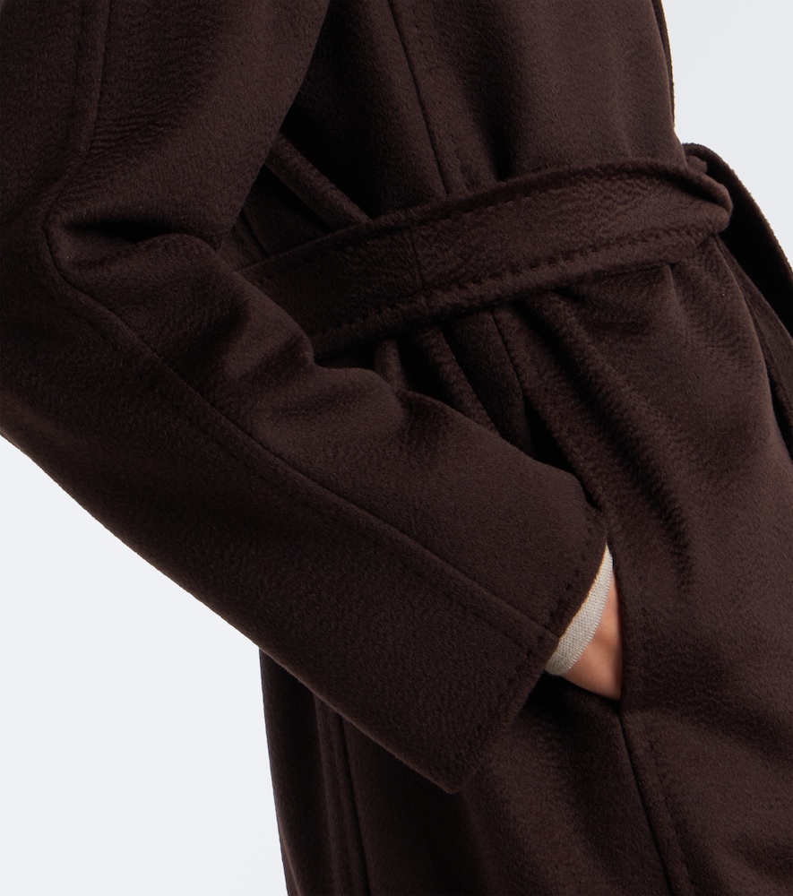 Manuela Camel Hair Wrap Coat
