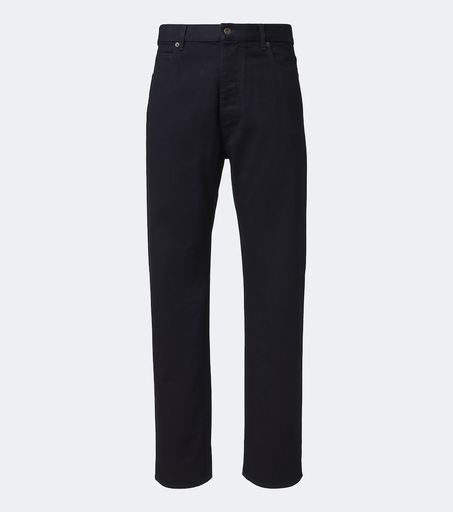 Mid-Rise Straight Jeans