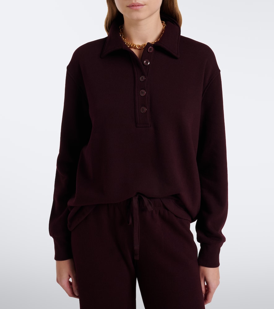 Vintage Fleece Polo Sweatshirt