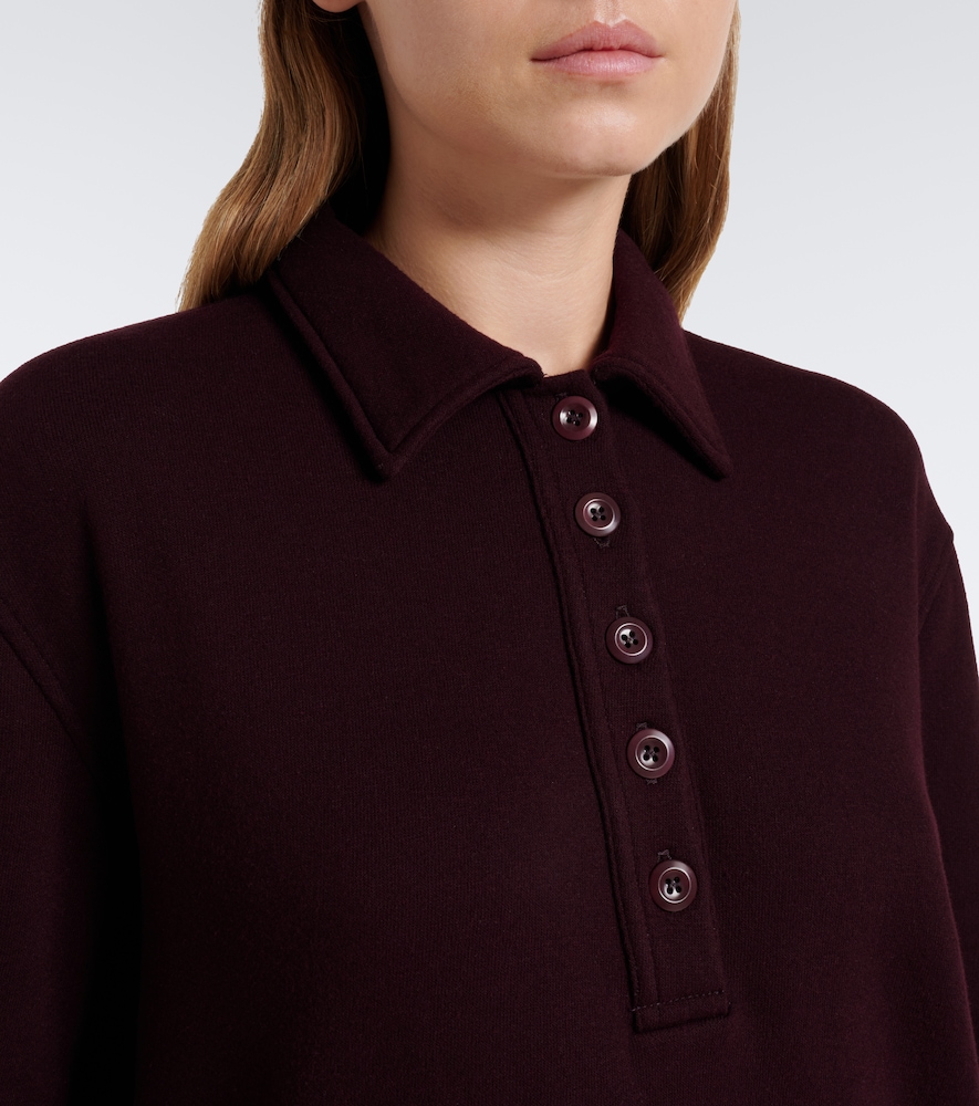 Vintage Fleece Polo Sweatshirt