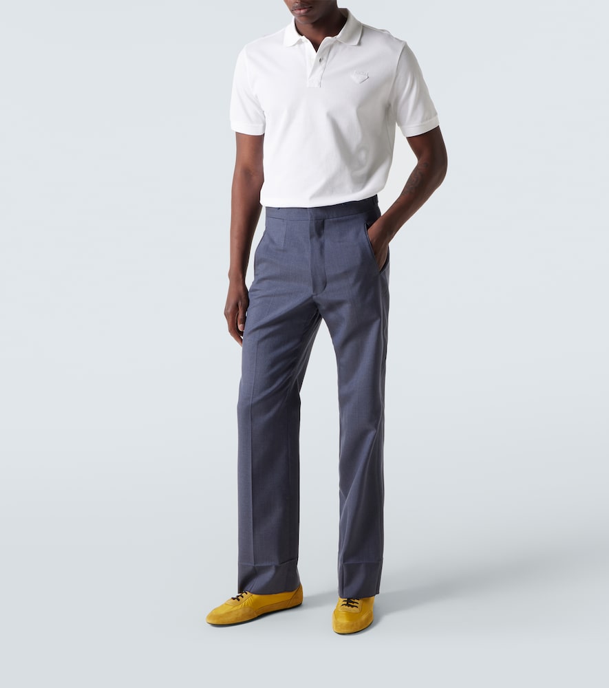  Prada Prada Cotton Pique Polo Shirt 
