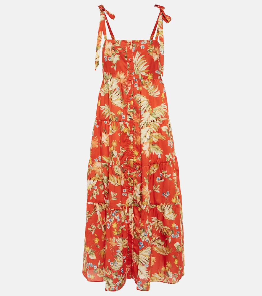 Erdem Vacation Georgia floral cotton midi dress