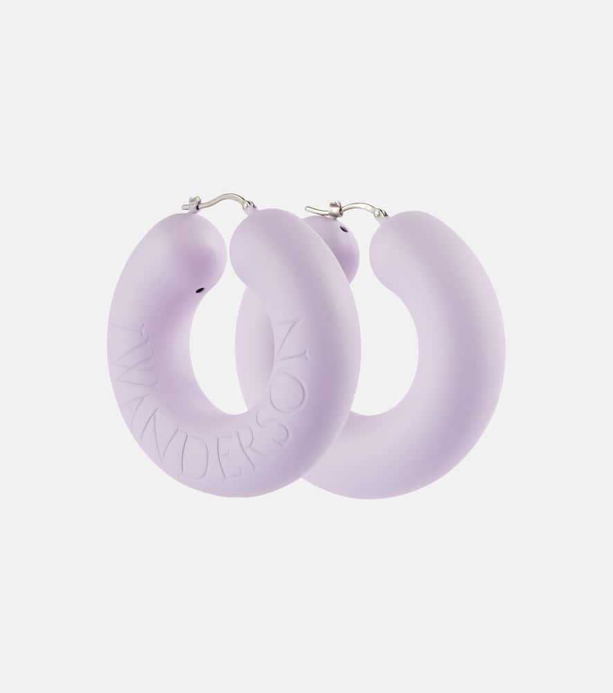 Logo hoop earrings