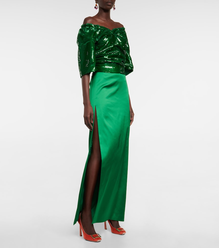  Roger Vivier Roger Vivier Trompette Satin Pumps 