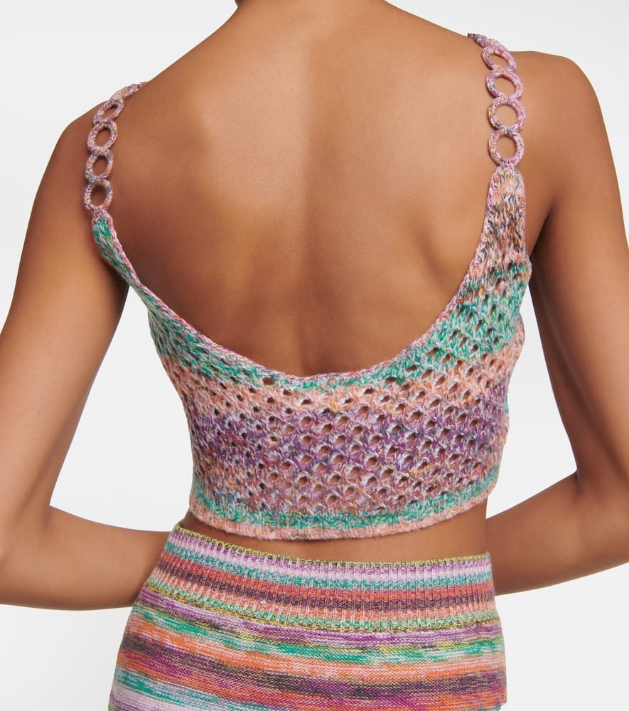 Chloé Wool Bra Top In Multicoloured