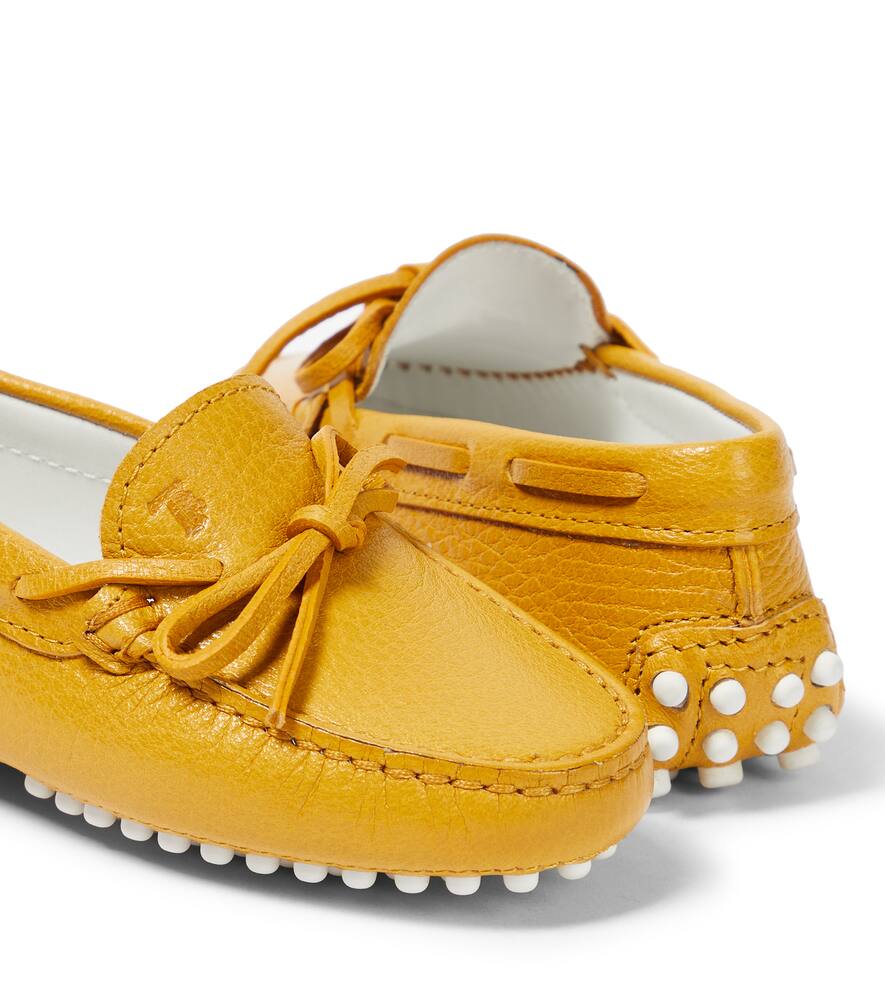 Shop Tod's Junior Gommino Leather Moccasins In Chai Tea