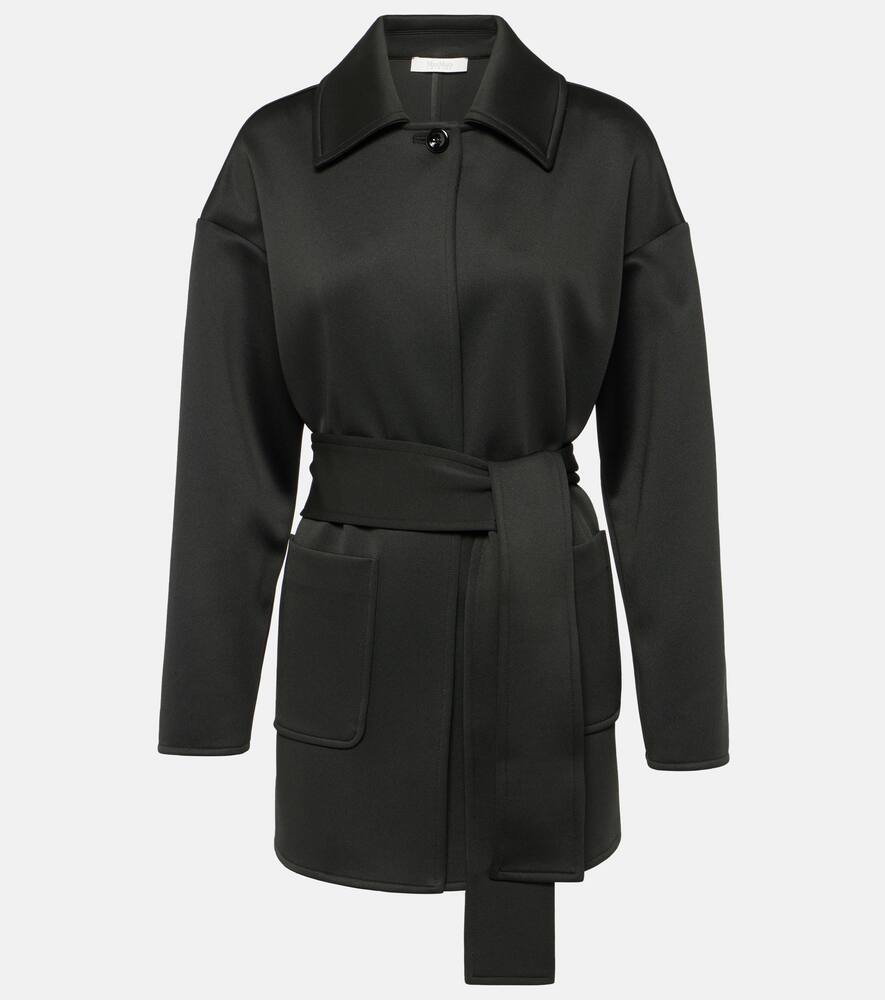 Max Mara Rauche neoprene belted minidress