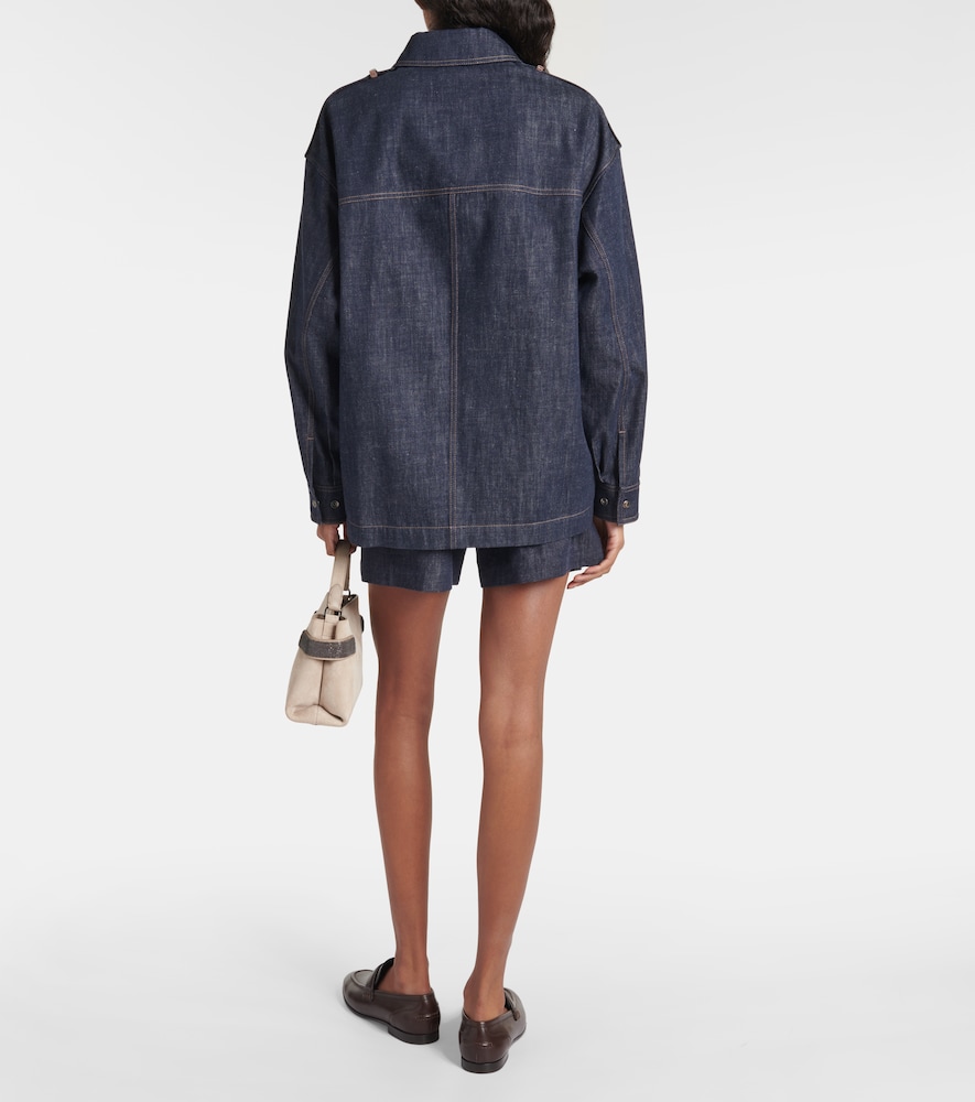  Brunello Cucinelli Brunello Cucinelli Hemdjacke Aus Denim 